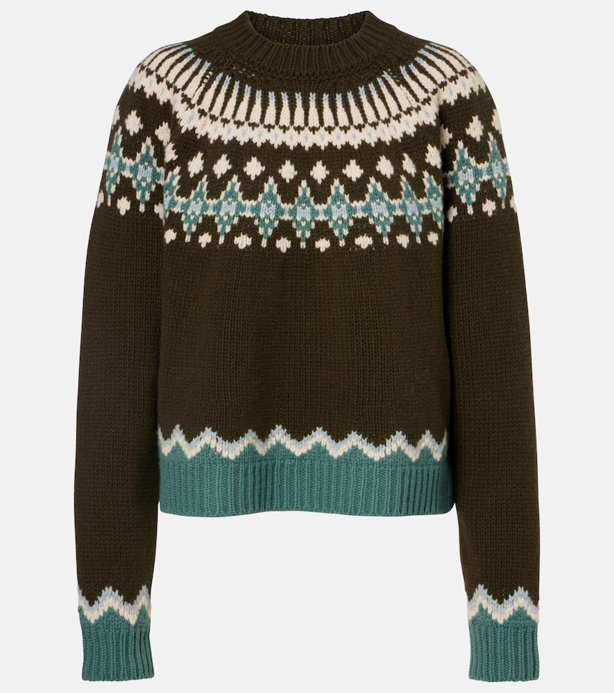 Alanui Sweet Winter Virgin Wool Sweater In Brown