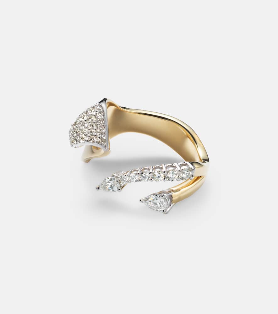 Yeprem Golden Strada 18kt Gold Ring With Diamonds In Gold