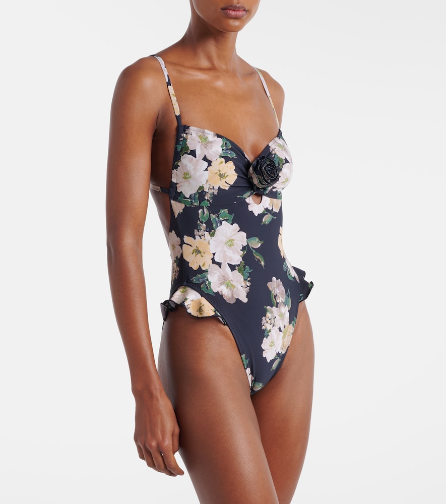 Montce Liz floral ruffled swimsuit