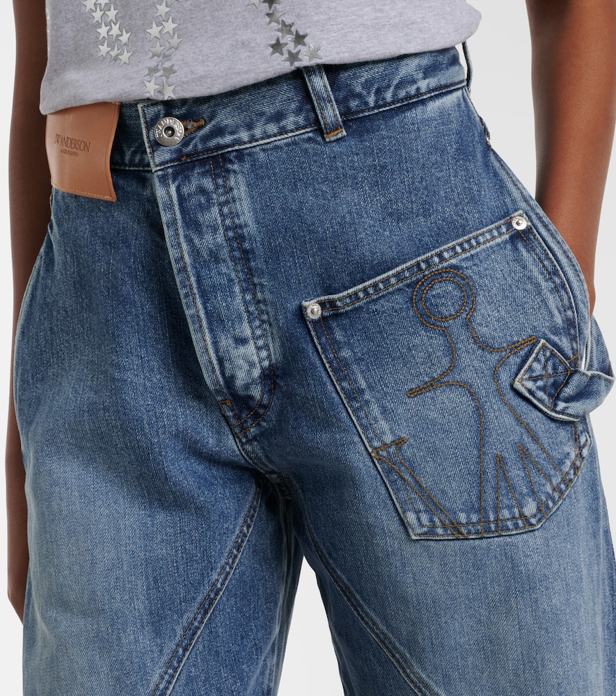  Jw Anderson Jw Anderson Jeans Rectos Bordados 