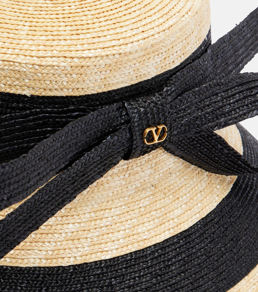  Valentino Valentino Straw Bucket Hat 
