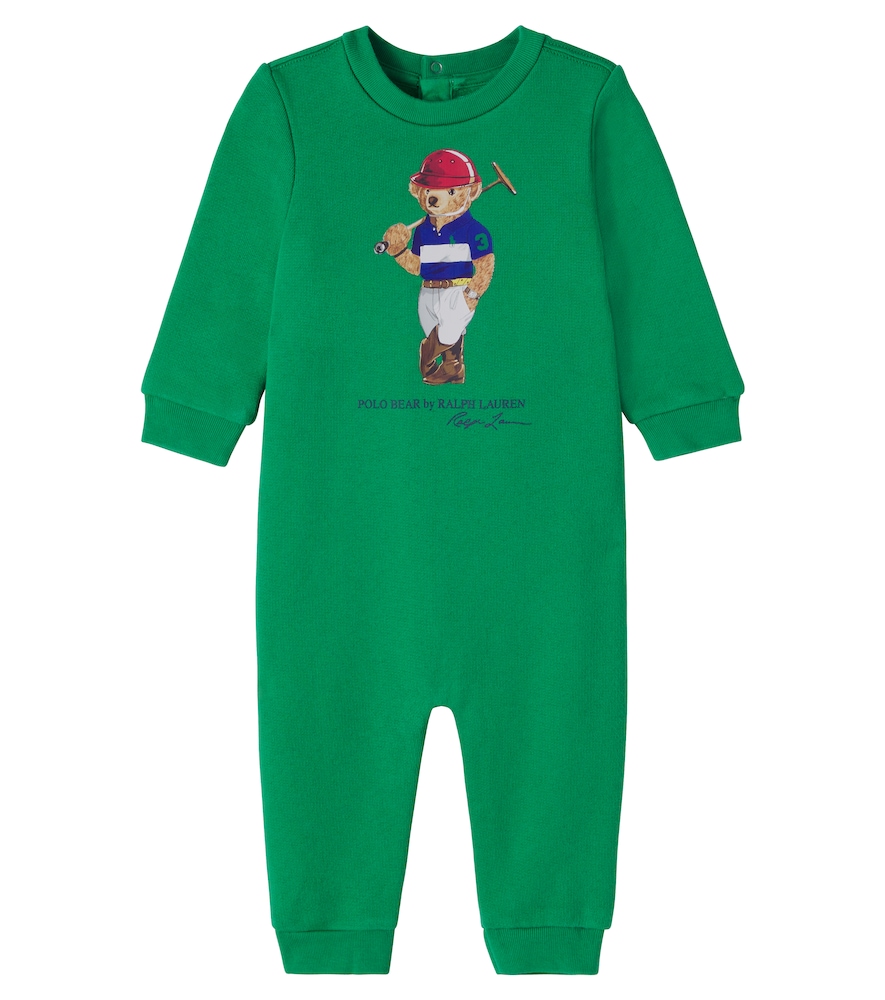 Polo Ralph Lauren Kids Bambino Polo Ralph Lauren Baby - Tutina Polo Bear In Misto Cotone Verde M Taglia 9