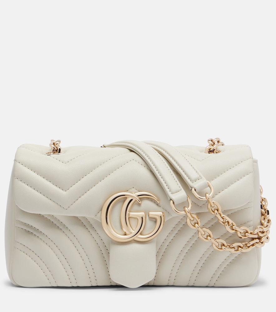Gucci Donna Borsa Gg Marmont In Pelle Bianco Unica- Mytheresa