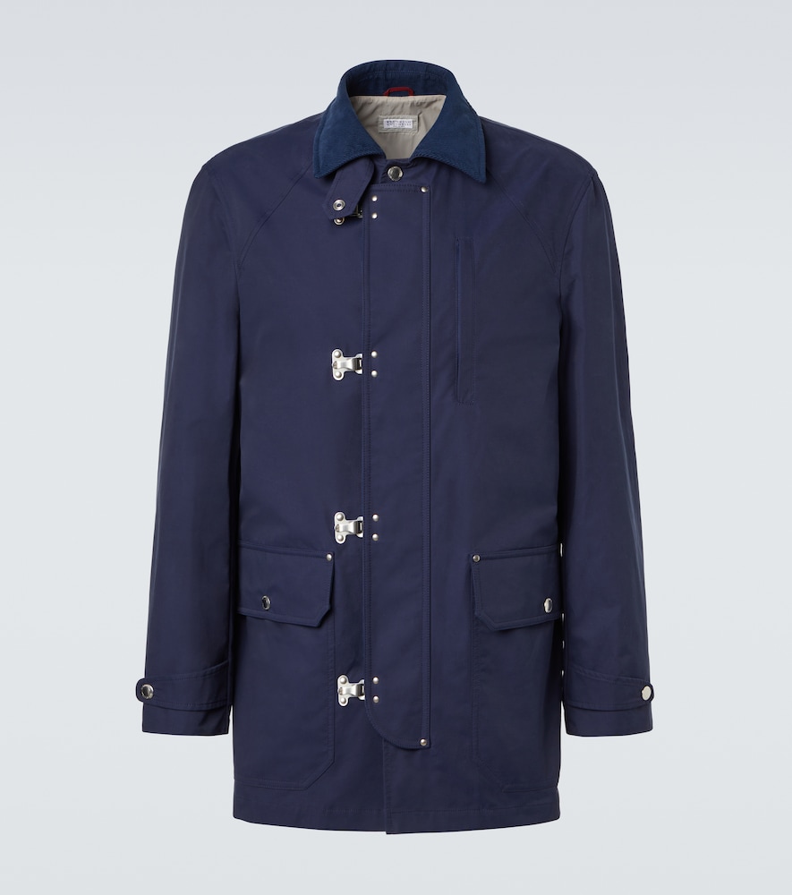 Brunello Cucinelli Cotton Blend Gabardine Raincoat
