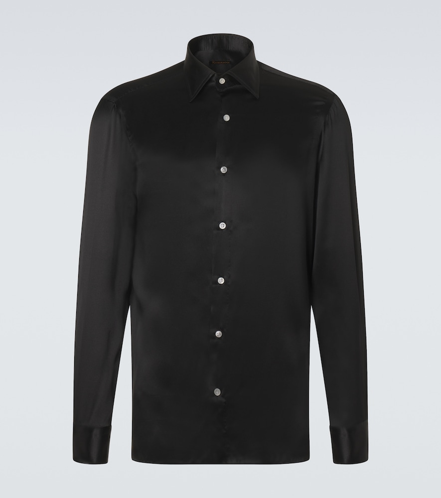 Rubinacci Chemise en satin de soie 760 €