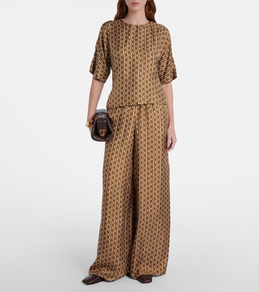 Max Mara Nordica printed silk blouse