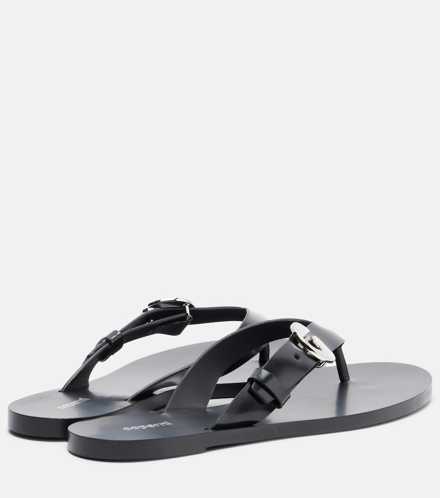  Coperni Coperni Logo Leather Thong Sandals 