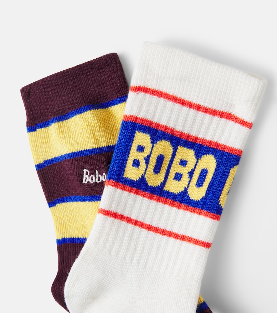  Bobo Choses Bobo Choses Set Aus Zwei Paar Socken Aus Einem Baumwollgemisch 