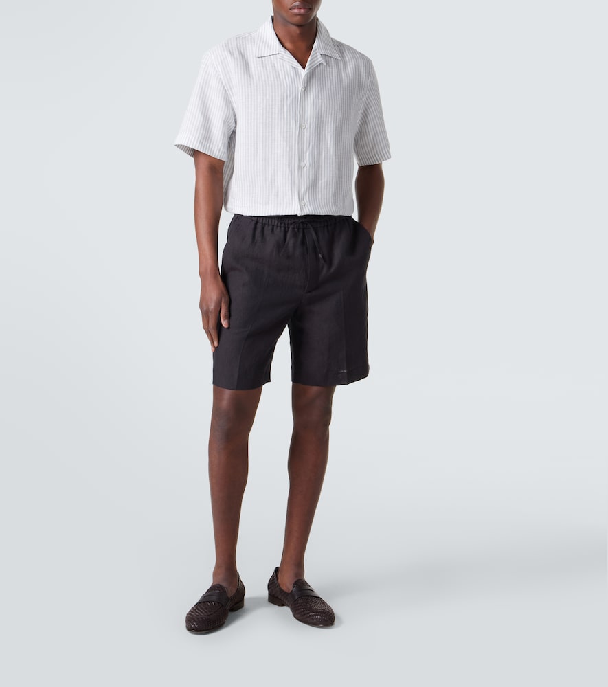  Brioni Brioni Linen Bermuda Shorts 