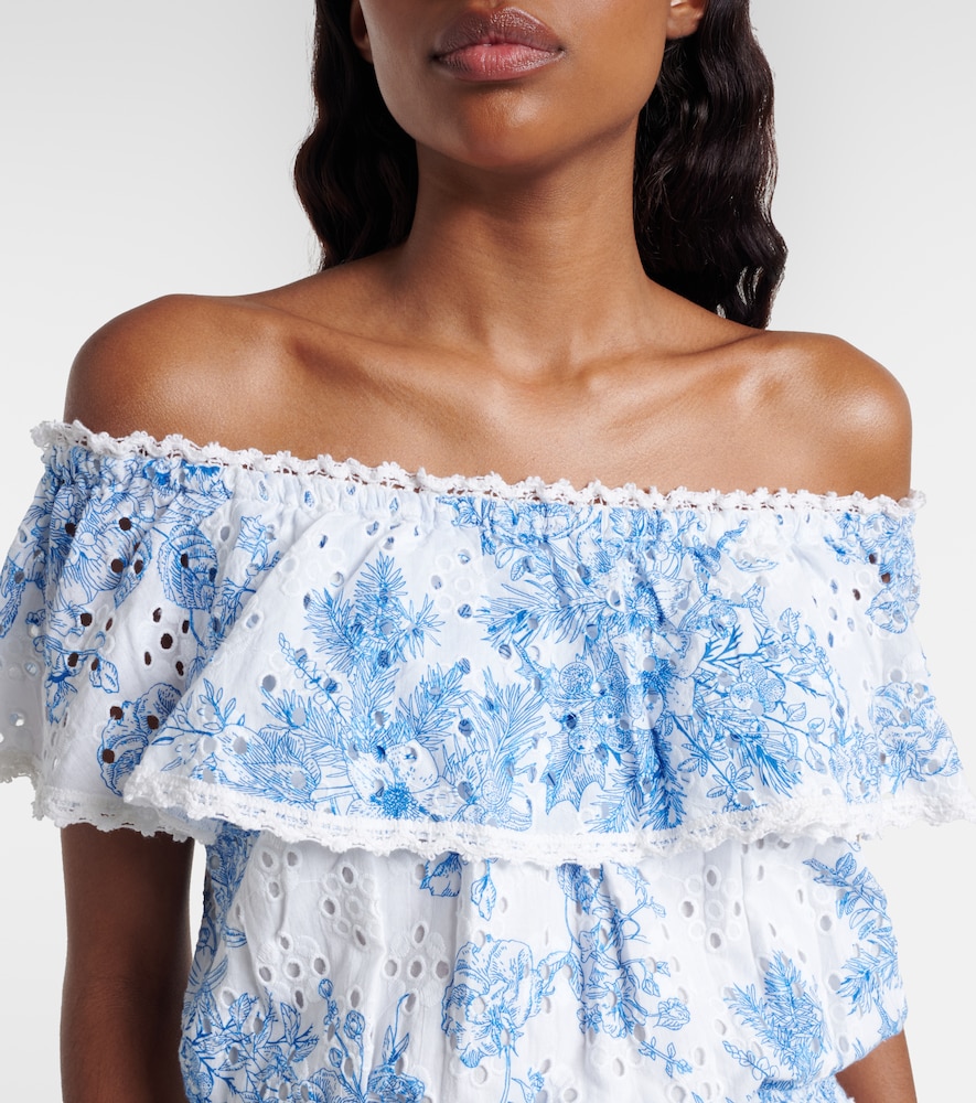  Melissa Odabash Melissa Odabash Bedrucktes Midikleid Larna Aus Baumwolle 