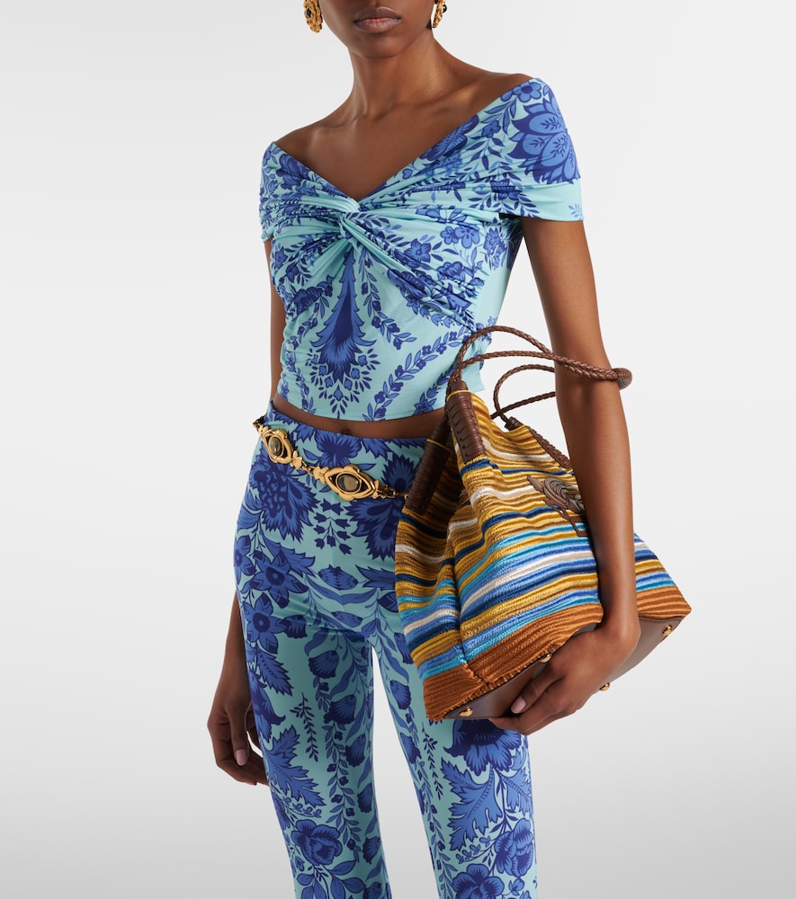  Etro Etro Printed Jersey Crop Top 