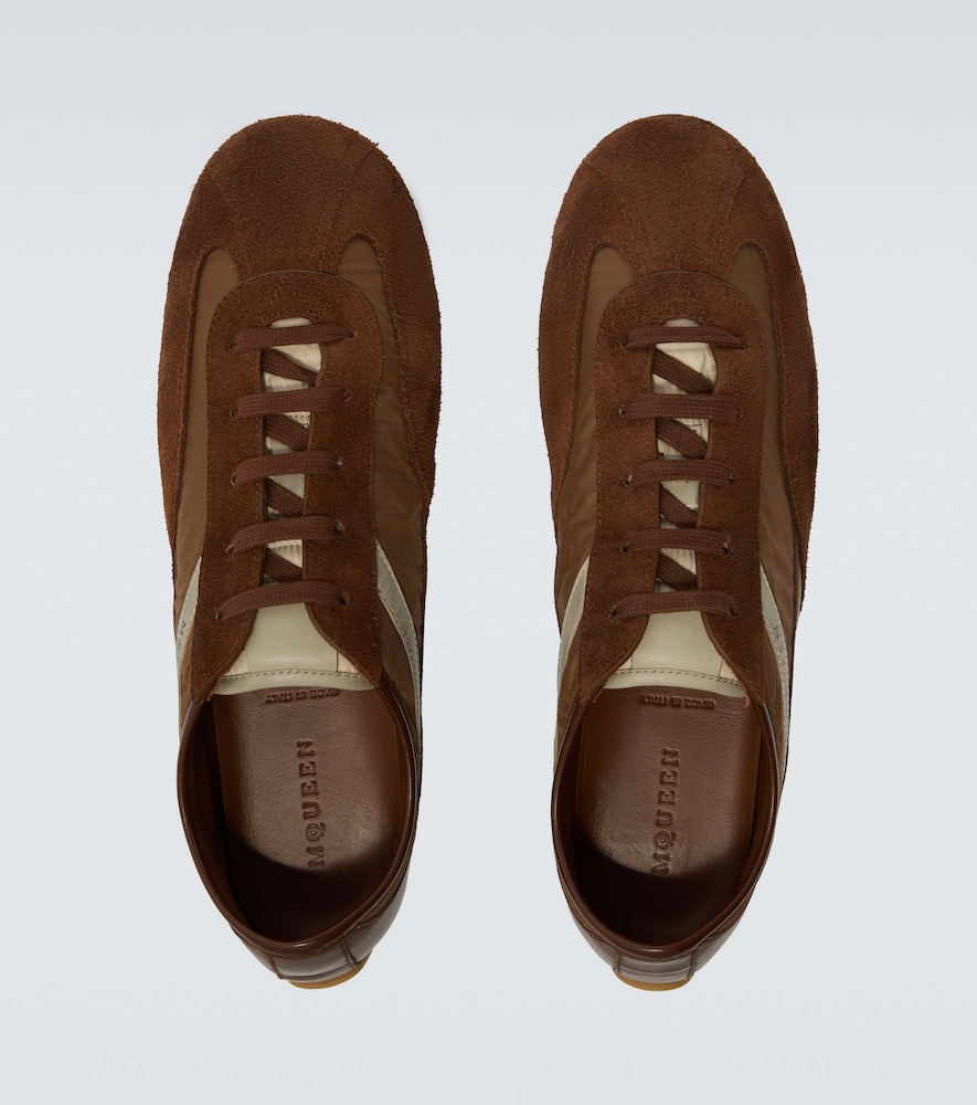  Mcqueen Mcqueen Suede-trimmed Sneakers 