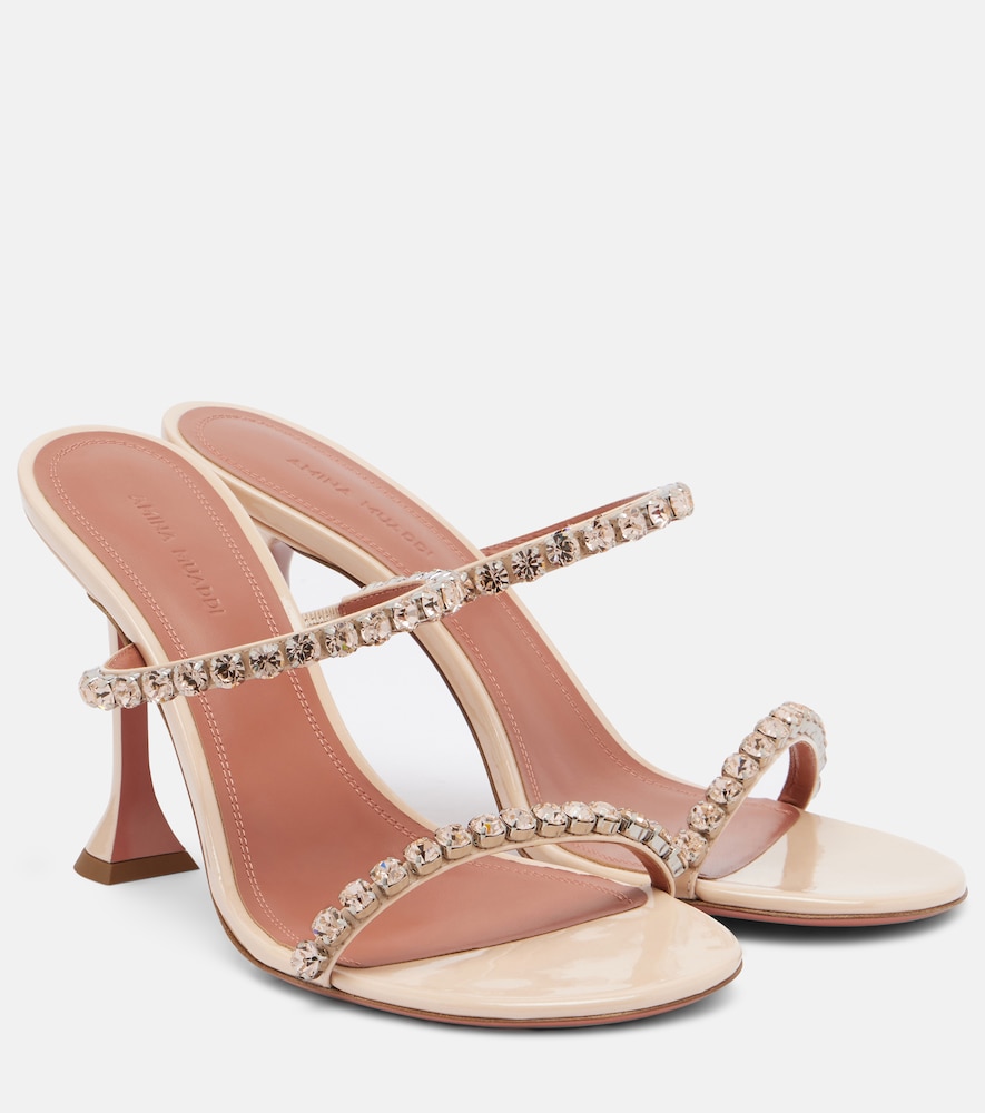 Sandali Gigi in pelle con cristalli