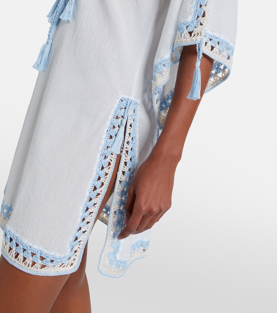  Anna Kosturova Anna Kosturova Kaftan Aus Baumwolle Mit Häkelstrick 