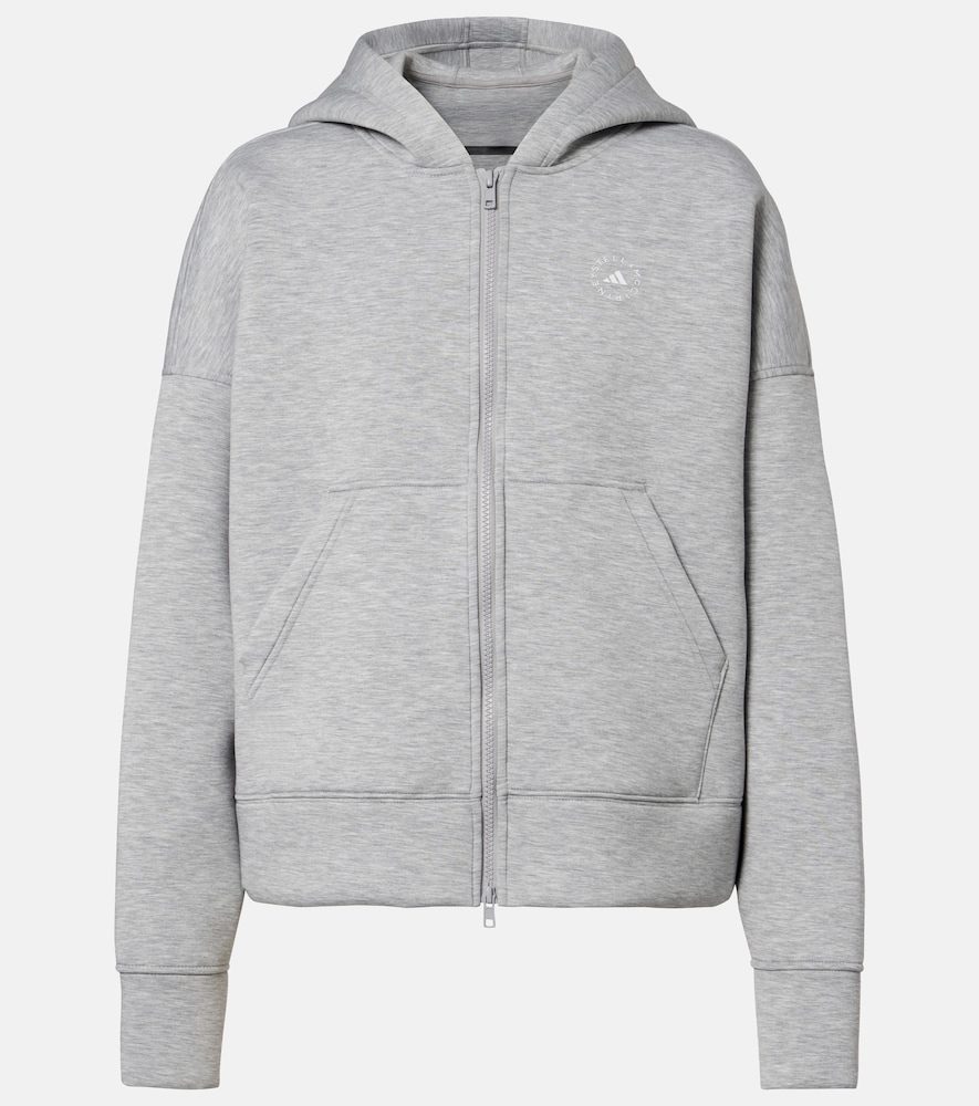 Adidas by Stella McCartney Scuba jersey zip-up hoodie