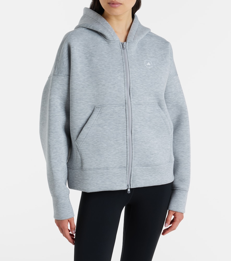 Adidas by Stella McCartney Scuba jersey zip-up hoodie