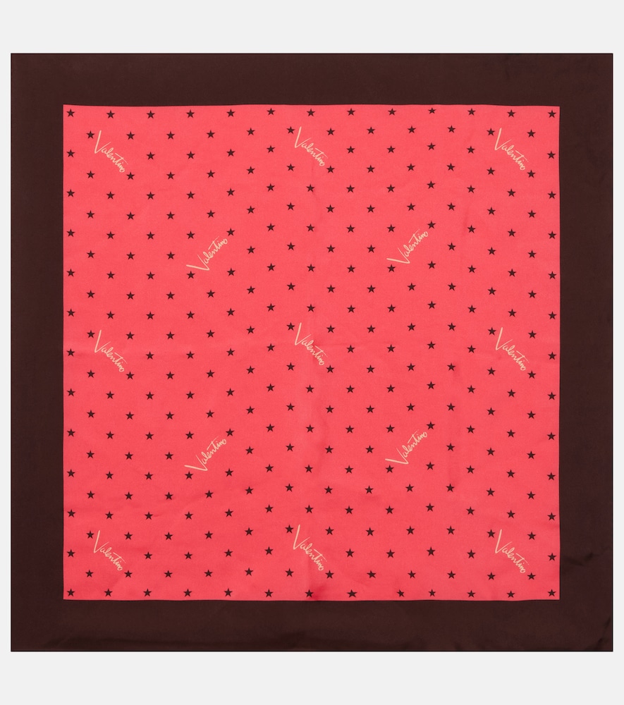 Valentino Women's Pink Printed Silk Twill Scarf - Mytheresa