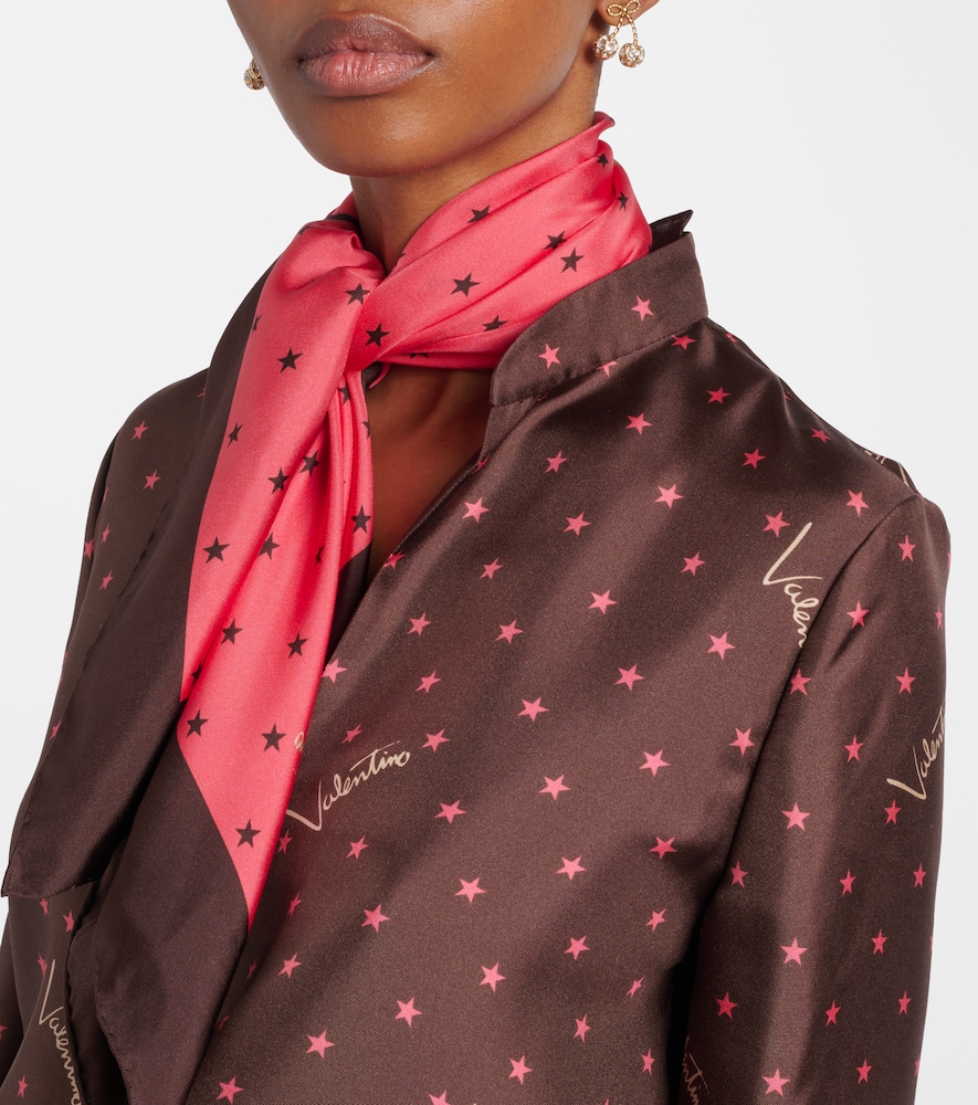  Valentino Valentino Printed Silk Twill Scarf 