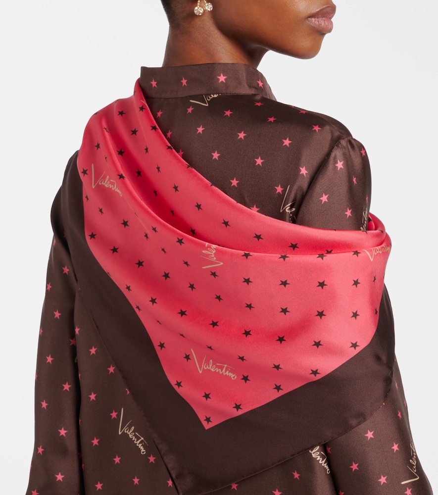  Valentino Valentino Printed Silk Twill Scarf 