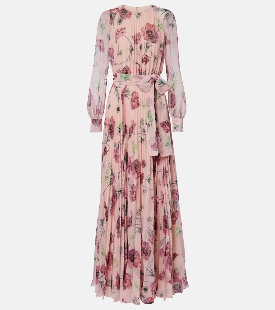 Bedruckte Robe aus Voile