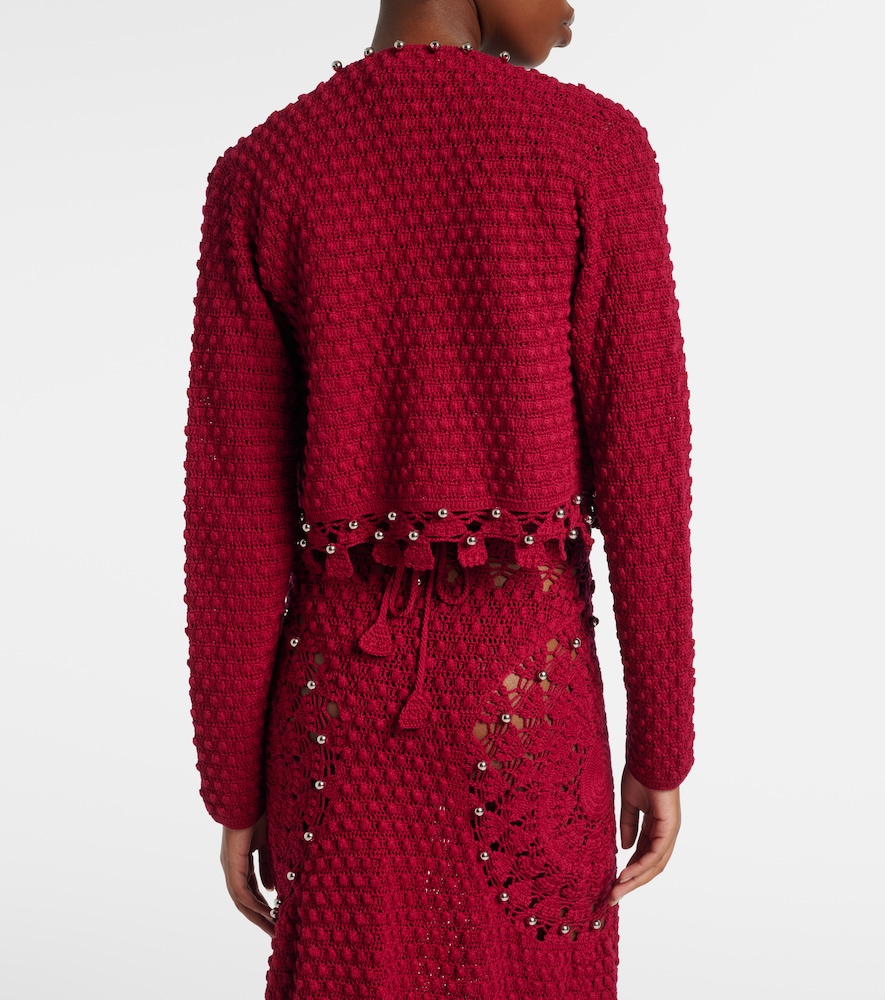  Rabanne Rabanne Cardigan Aus Häkelstrick 