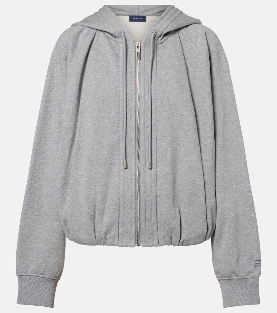 Hoodie in jersey di misto cotone