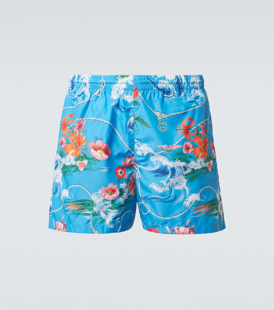 Gucci Floral swim trunks
