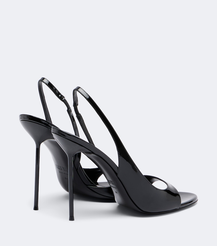 Lidia Patent Leather Slingback Sandals