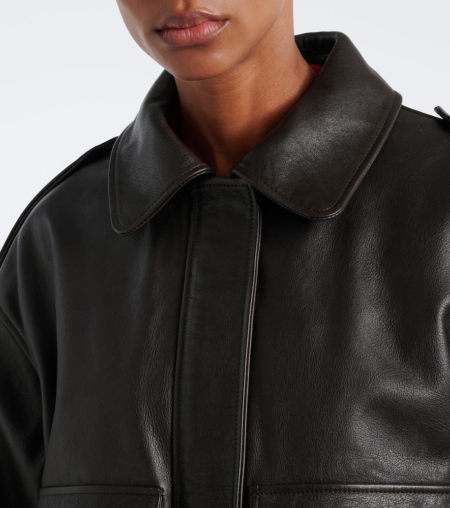 Russo Leather Bomber Jacket