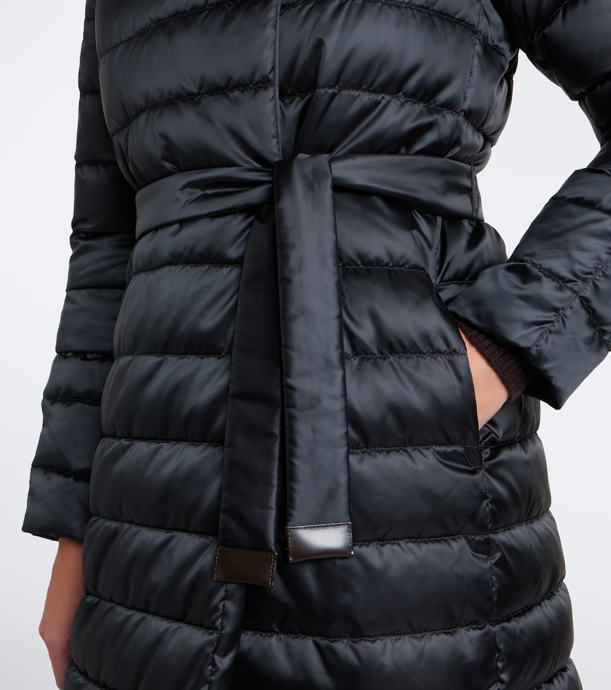 Belted Hooded Puffer Coat