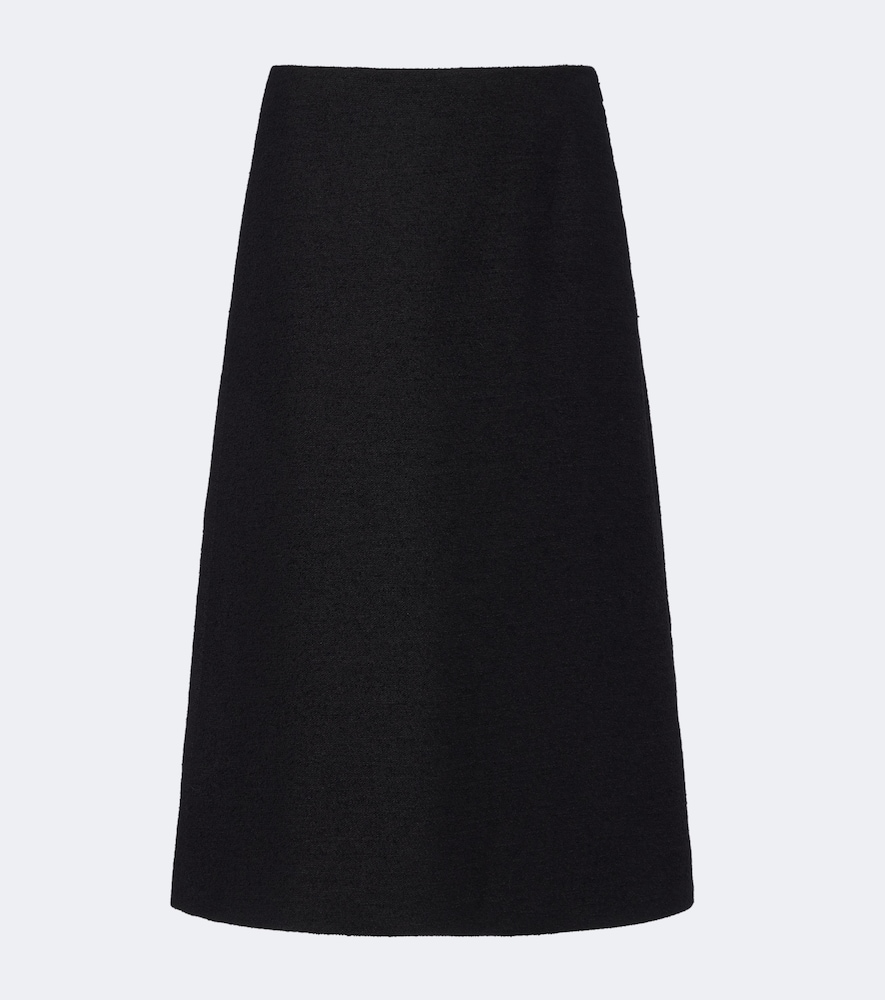 Wool-Blend Bouclé Midi