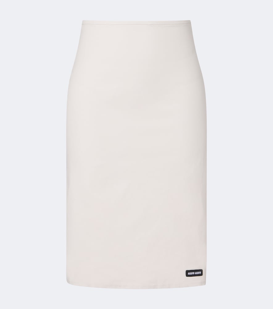 Miu Miu Jupe crayon en popeline de coton mlang 1280 €