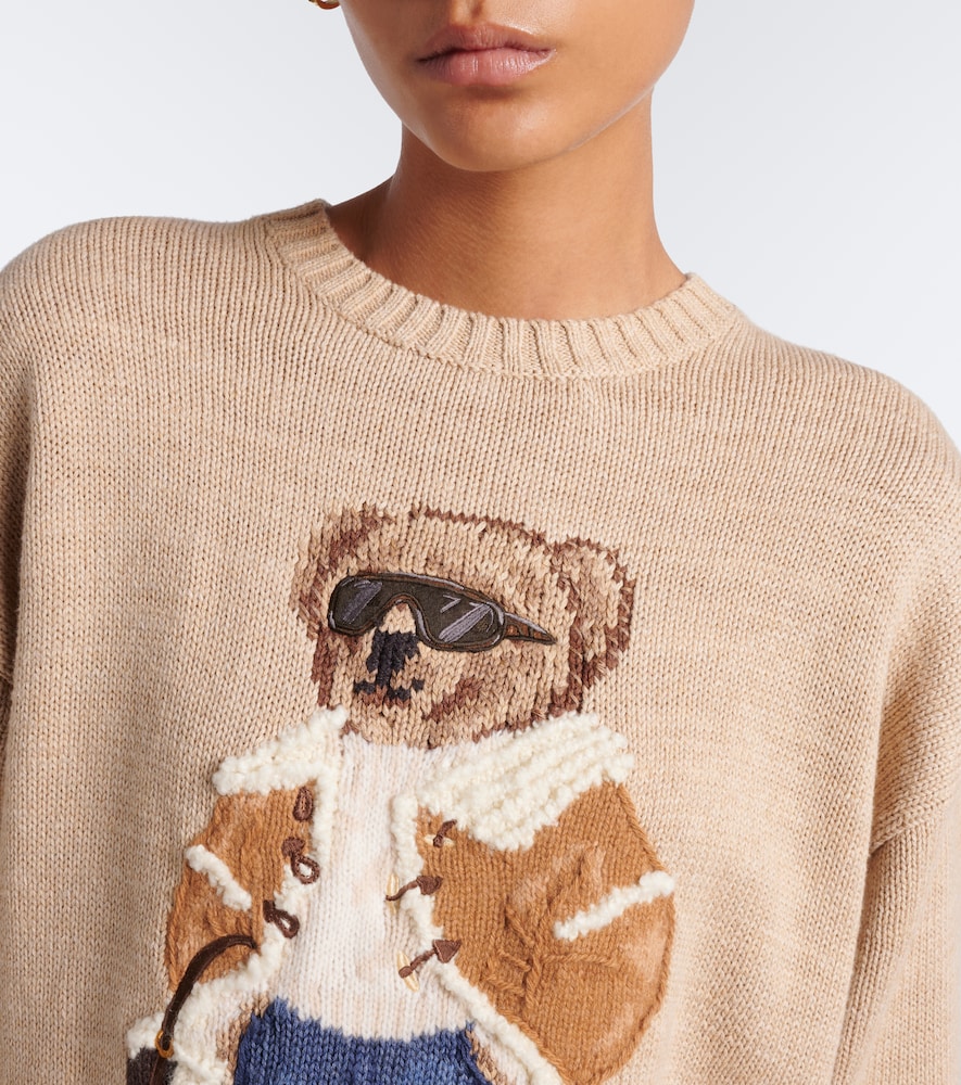 Polo Ralph Lauren Polo Bear Cotton, Wool, And Cashmere Sweater