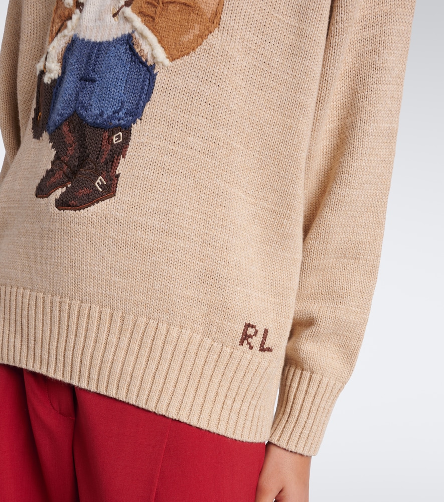Polo Ralph Lauren Polo Bear Cotton, Wool, And Cashmere Sweater