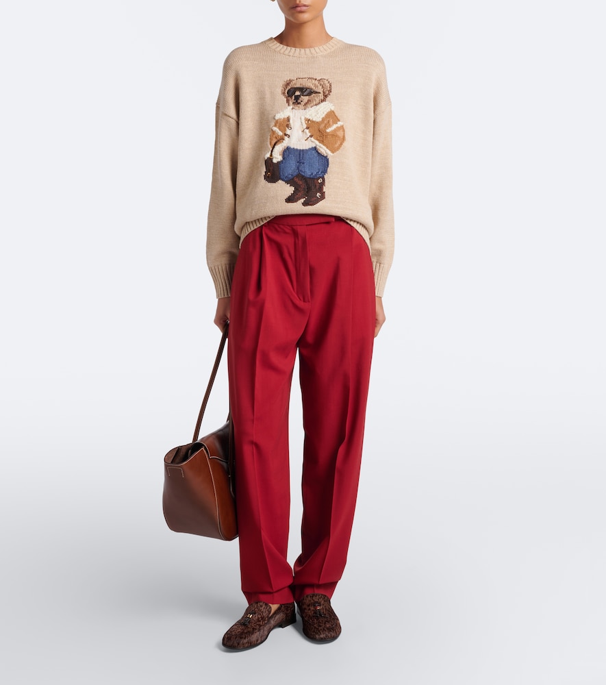 Polo Ralph Lauren Polo Bear Cotton, Wool, And Cashmere Sweater