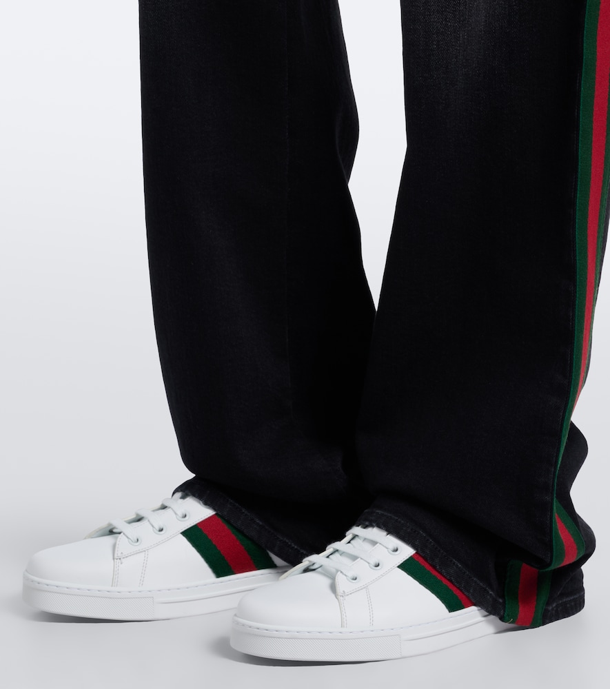 Gucci Ace Web Stripe Sneakers