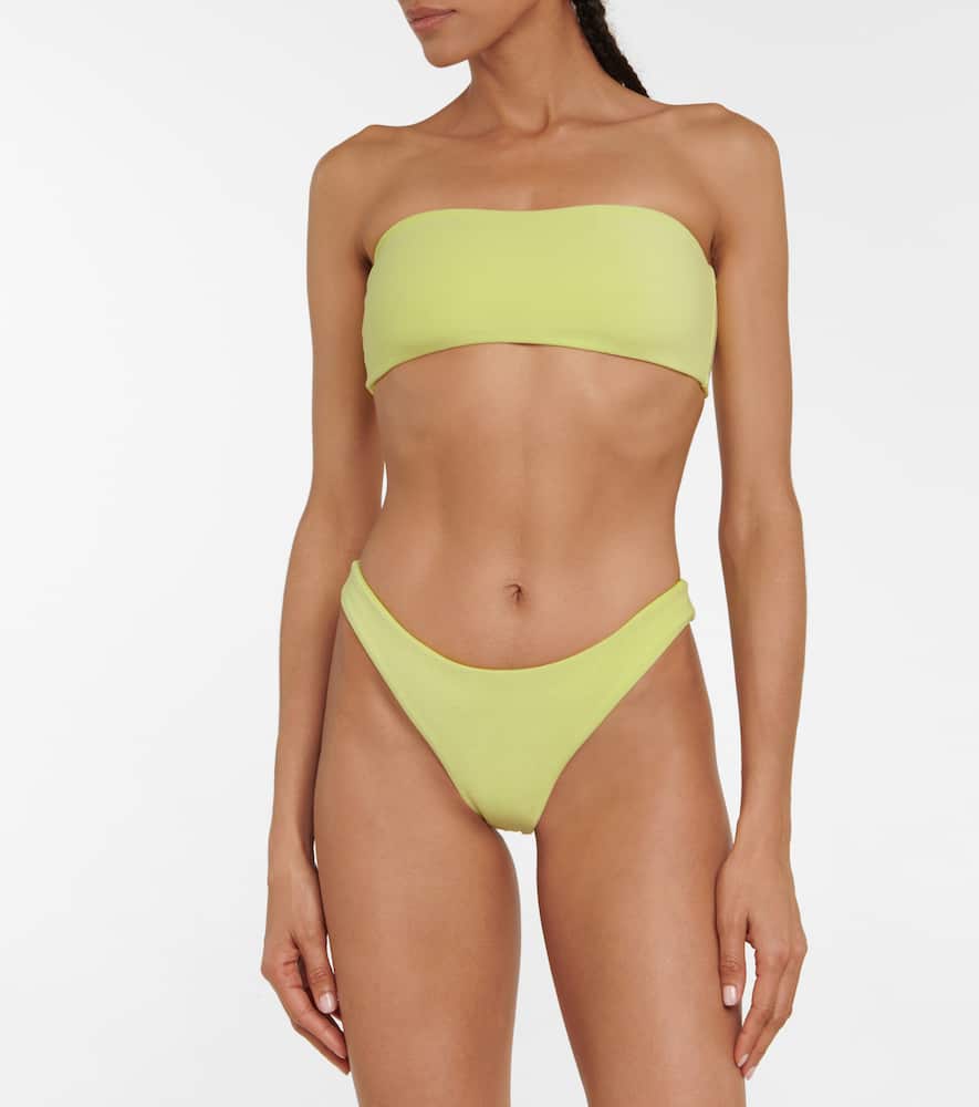 Jade Swim Most Wanted Terry Bikini Bottoms In Citrine Terry