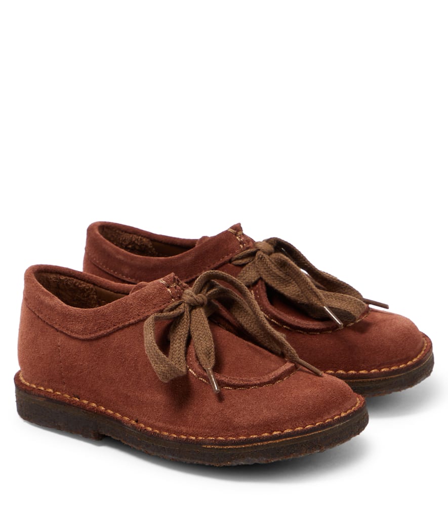 Pèpè Kids' Suede Desert Boots In Brown