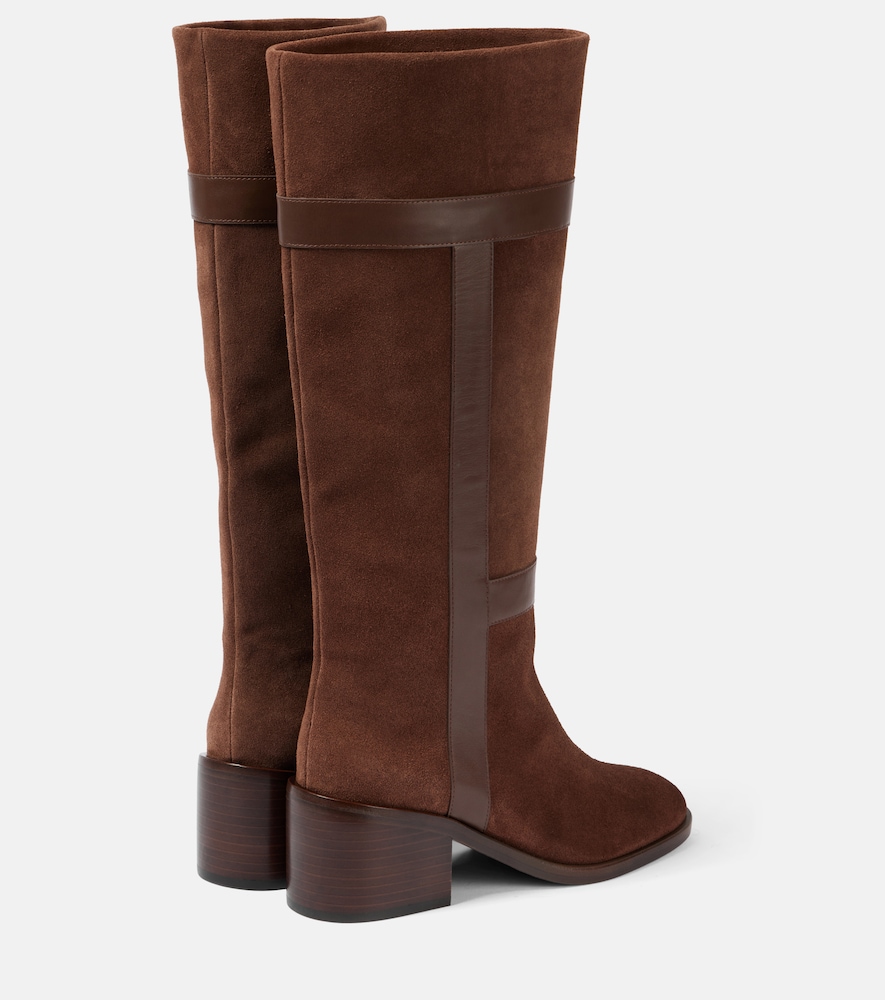  Clergerie Clergerie Lyube 65 Shearling-lined Suede Knee-high Boots 