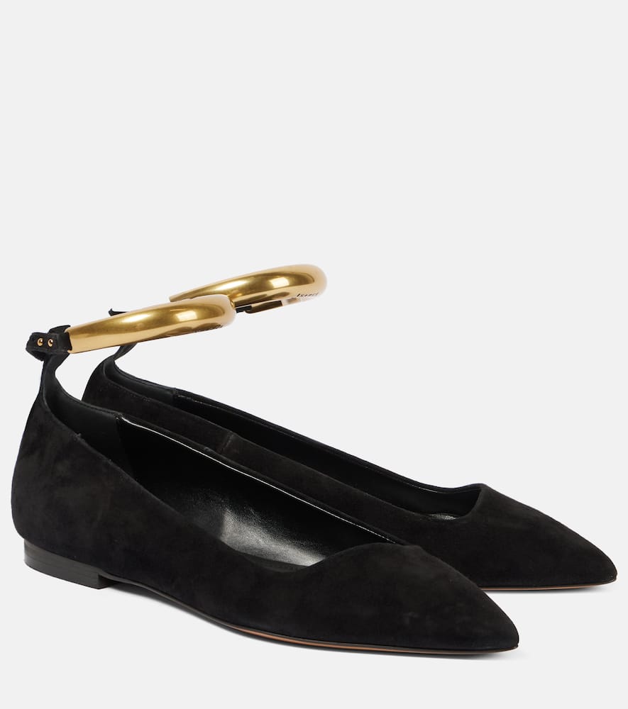 Leanor embellished leather ballet flats