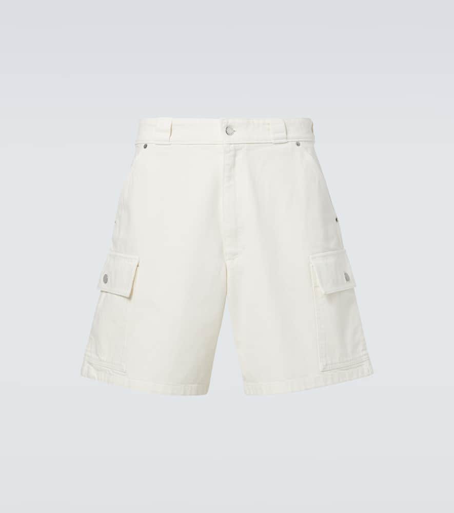 Denim cargo shorts