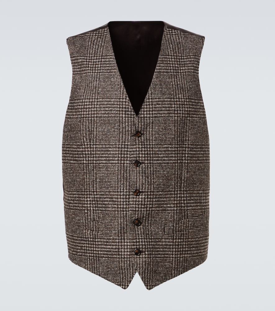 Dolce & Gabbana Checked single-breasted vest
