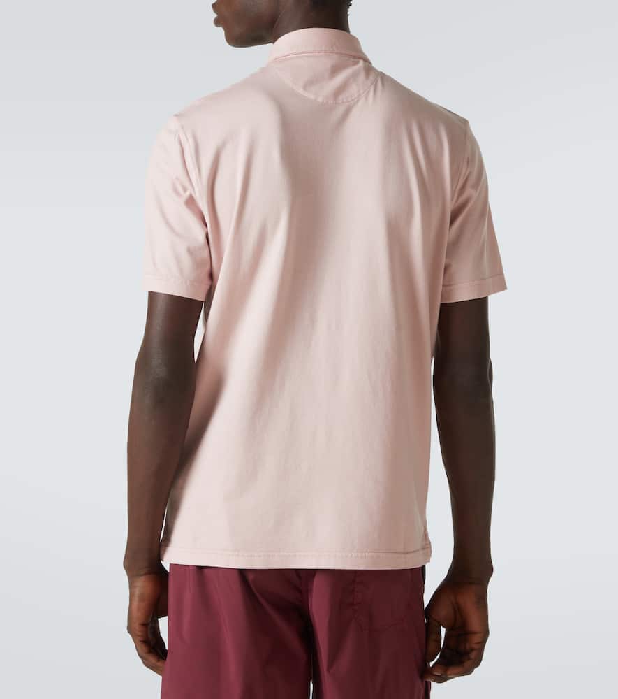 Fedeli Man Polo Shirt Light Pink Size 38 Cotton In Pink