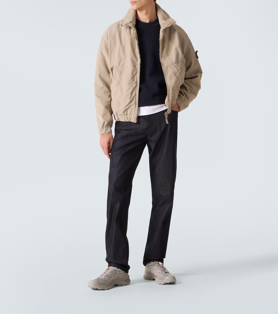 Stone Island Compass Wool-blend Sweatshirt In Blue