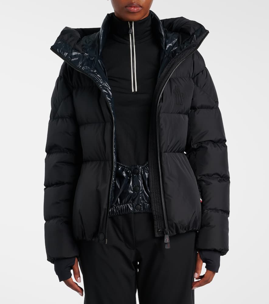 Moncler Bouquetin Padded Jacket Drawstring In Black