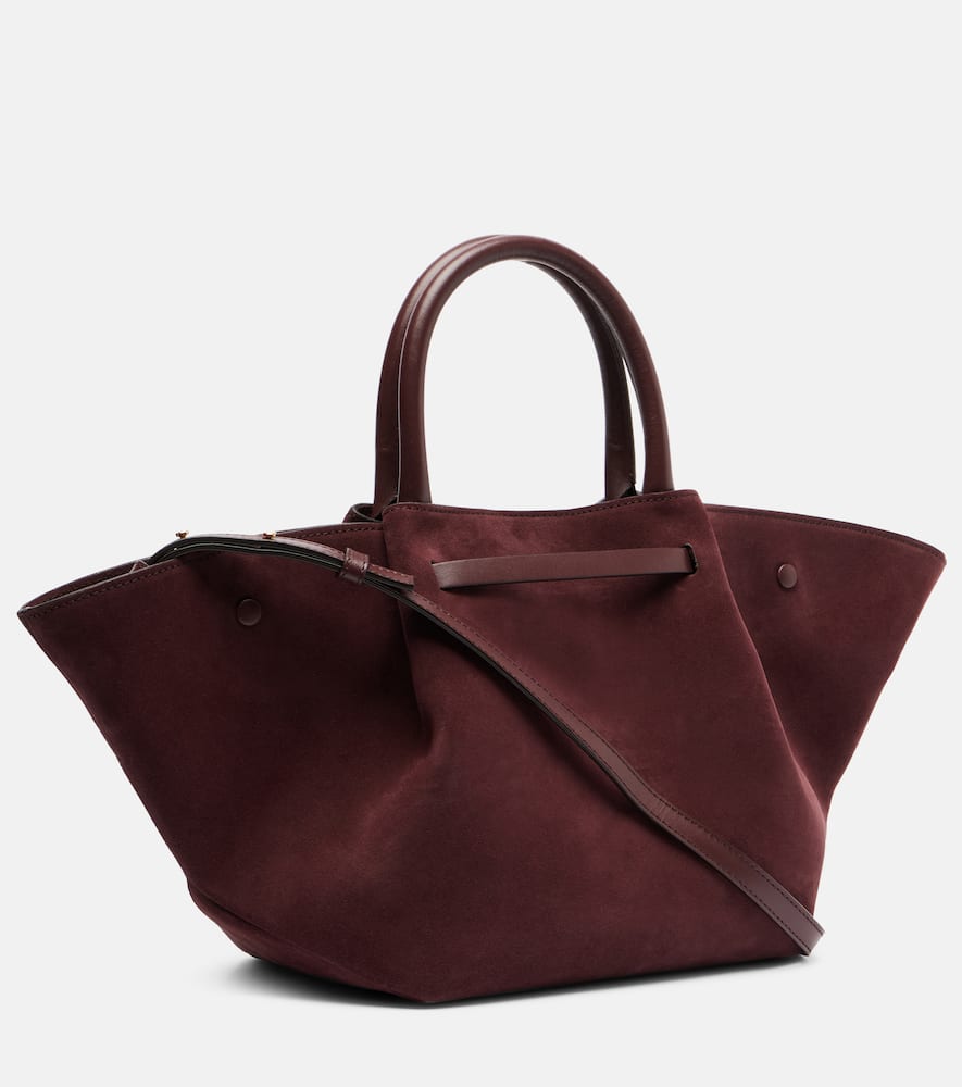 Demellier Tote Bag New York Medium Aus Veloursleder In Red