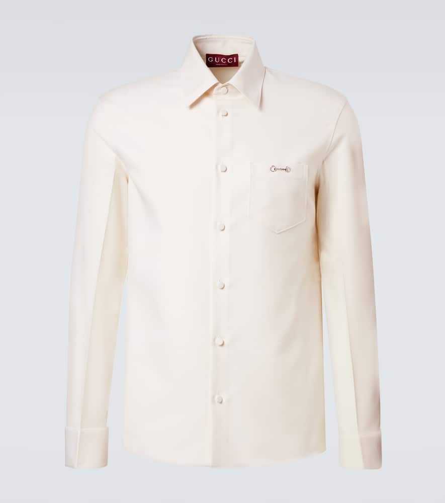 Gucci Hemd Horsebit In White