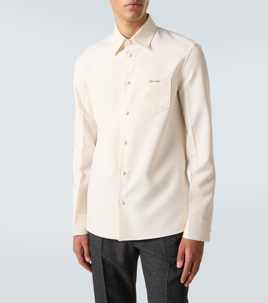 Gucci Hemd Horsebit In White
