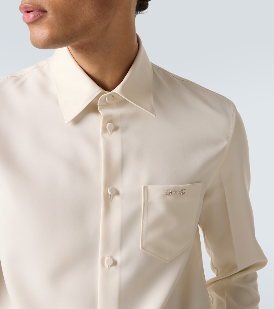 Gucci Hemd Horsebit In White