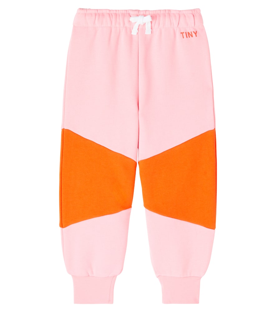 Tinycottons Colorblocked Cotton Jersey Sweatpants In Multi
